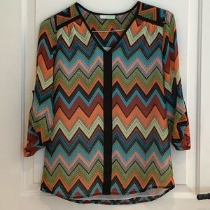 Women’s sheer blouse multi color